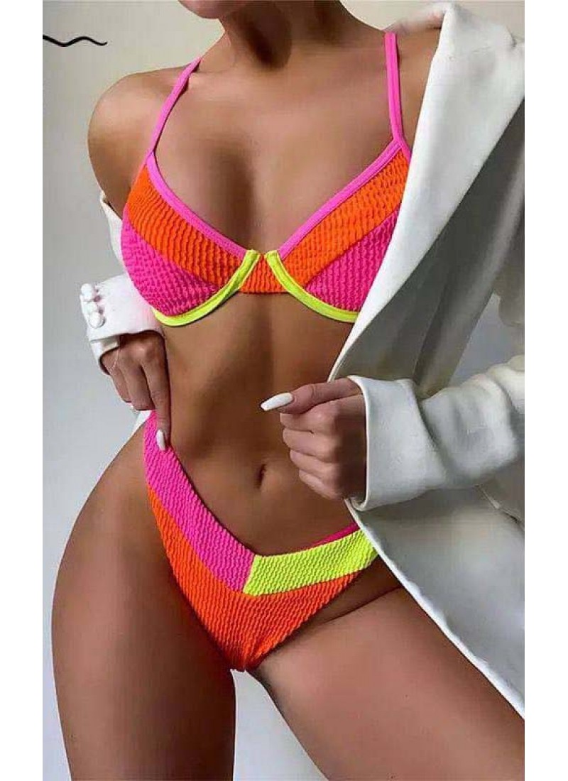 

Купальник разноцветный из жатки бюст с косточкой Modern Boutique оранжевый,  к862, Купальник разноцветный из жатки бюст с косточкой Modern Boutique оранжевый, M к862