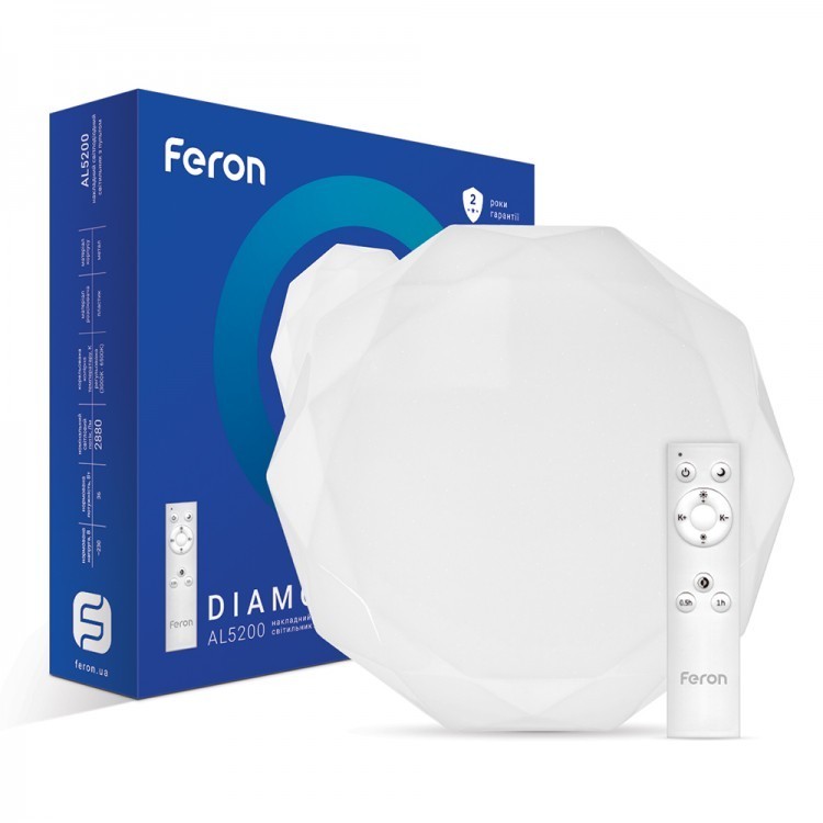 

Светодиодный светильник Feron 60W 3000-6500K 4900 Lm AL5200 DIAMOND