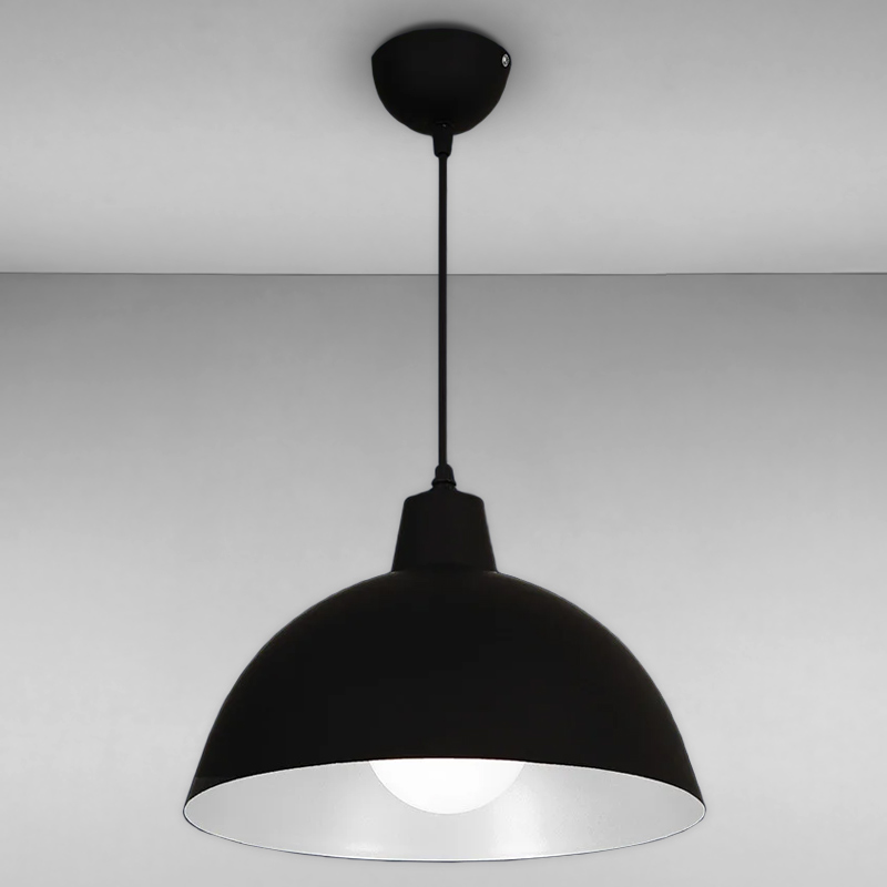 

Люстра подвесная Light House LS-17087-1 BK+WH черная