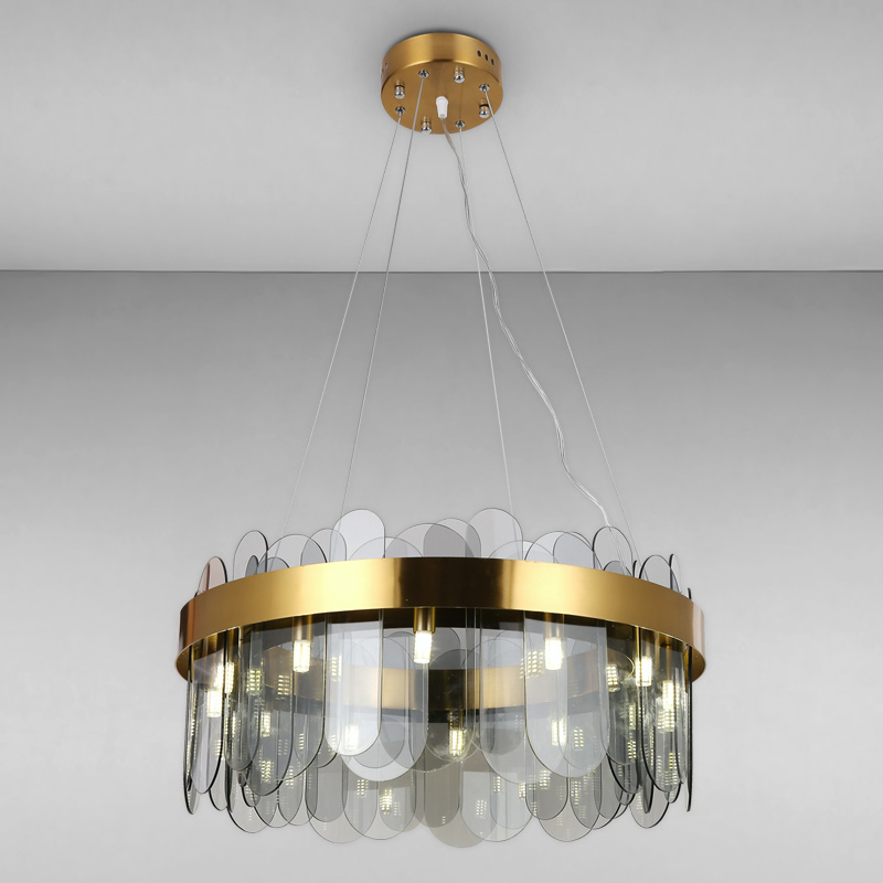 

Люстра подвесная Light House LS-17092-10 GD+BK 600MM золото