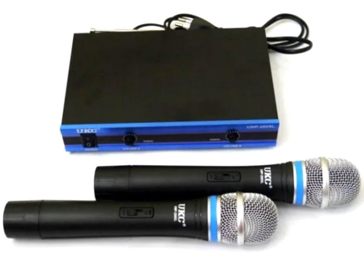 

Микрофон DM UWP-200 XL двухканальная радиосистема, 2 микрофона
