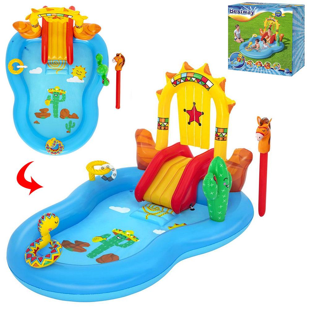 

Игровой центр с горкой и бассейном Дикий запад 264-188-140 см.