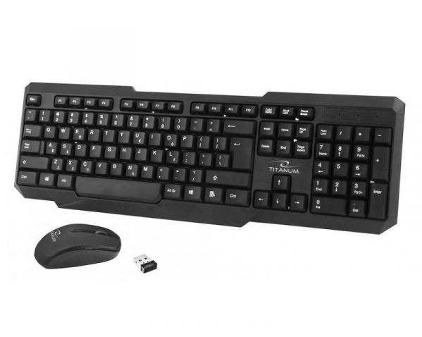 

Комплект (клавиатура, мышь) беспроводной Esperanza Titanum Memphis TK108UA Black USB