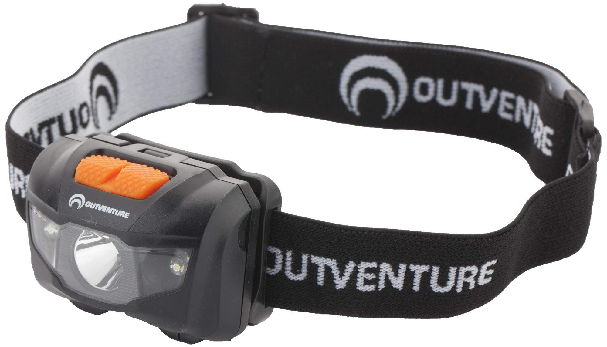 

Фонарь налобный (регулируемый угол наклона фонаря и длина шнура) Outventure Черный