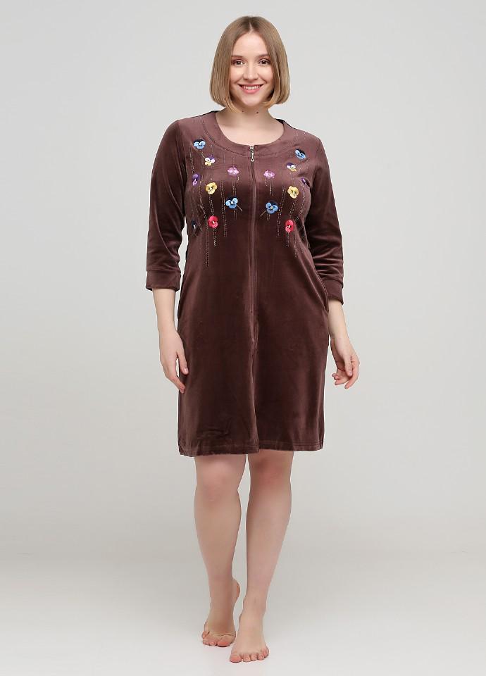 

Халат женский Romeo Life М коричневый (3508-36)