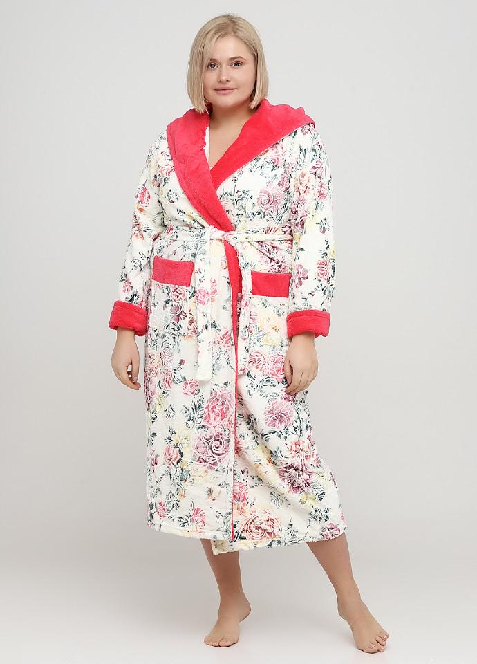 

Халат женский Wild Love  белый с коралловым (6, Халат женский Wild Love 3XL белый с коралловым (6)