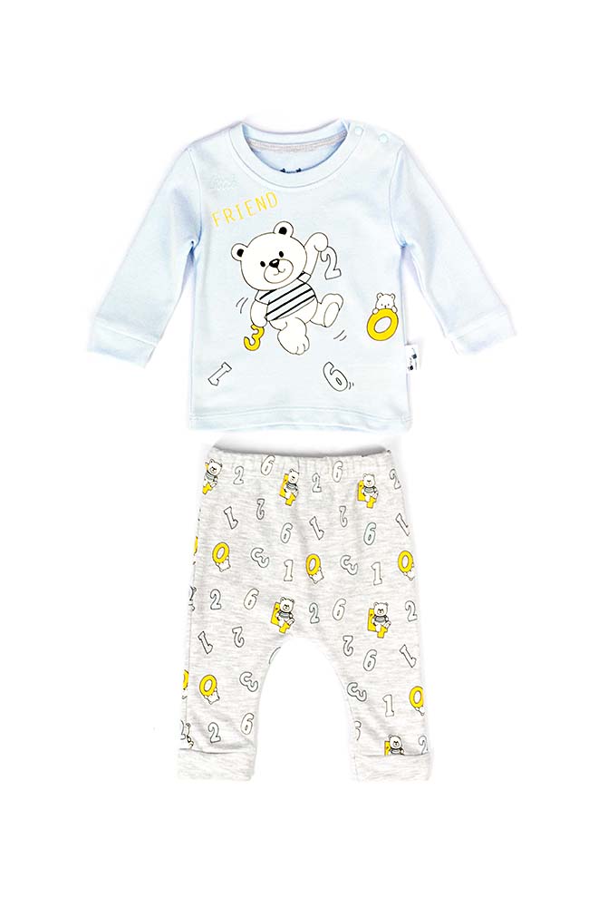 

Костюм з штанами на хлопчика Little Gift 62 блакитний (SKT000544729)