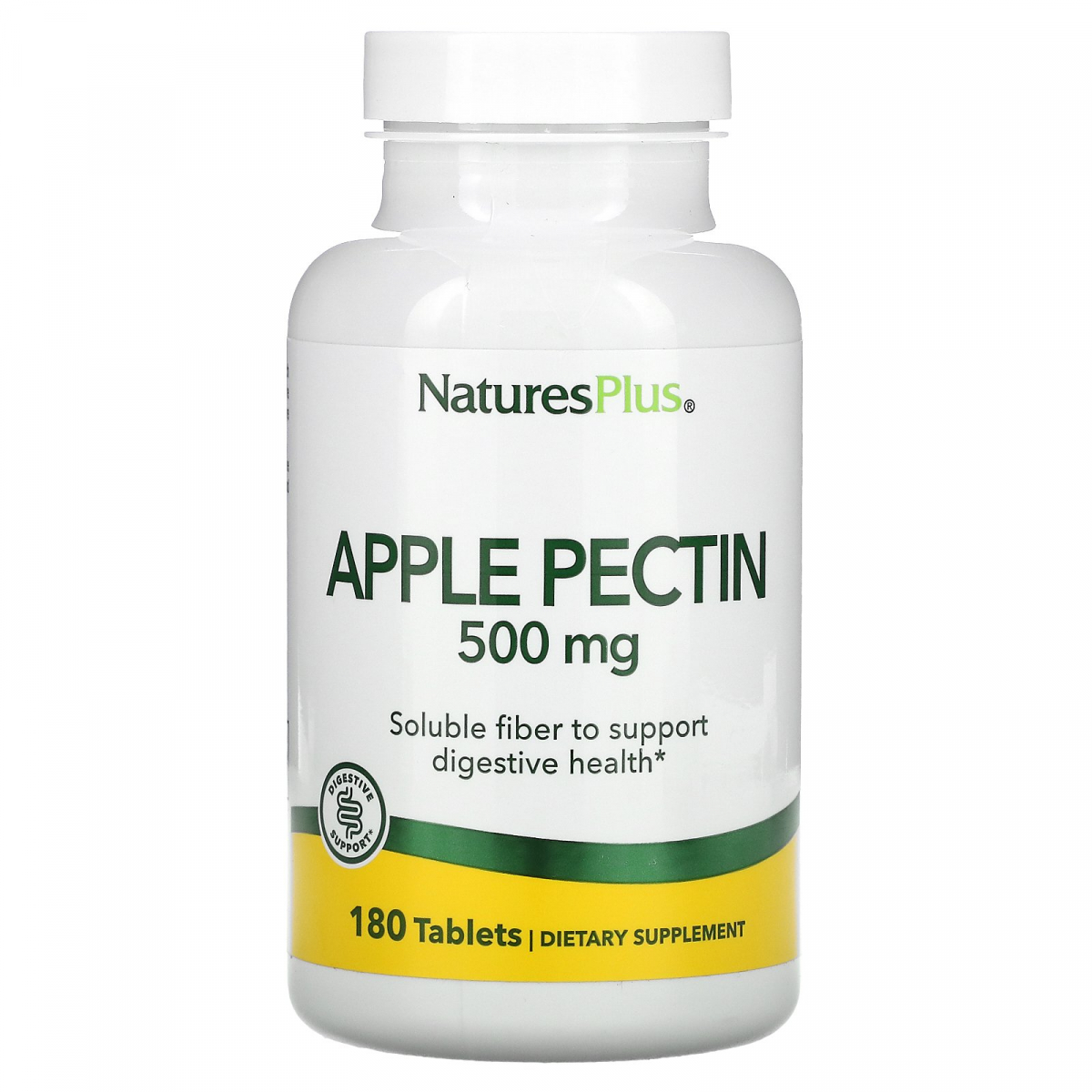 

Яблочный пектин Nature's Plus (Apple Pectin) 500 мг 180 таблеток