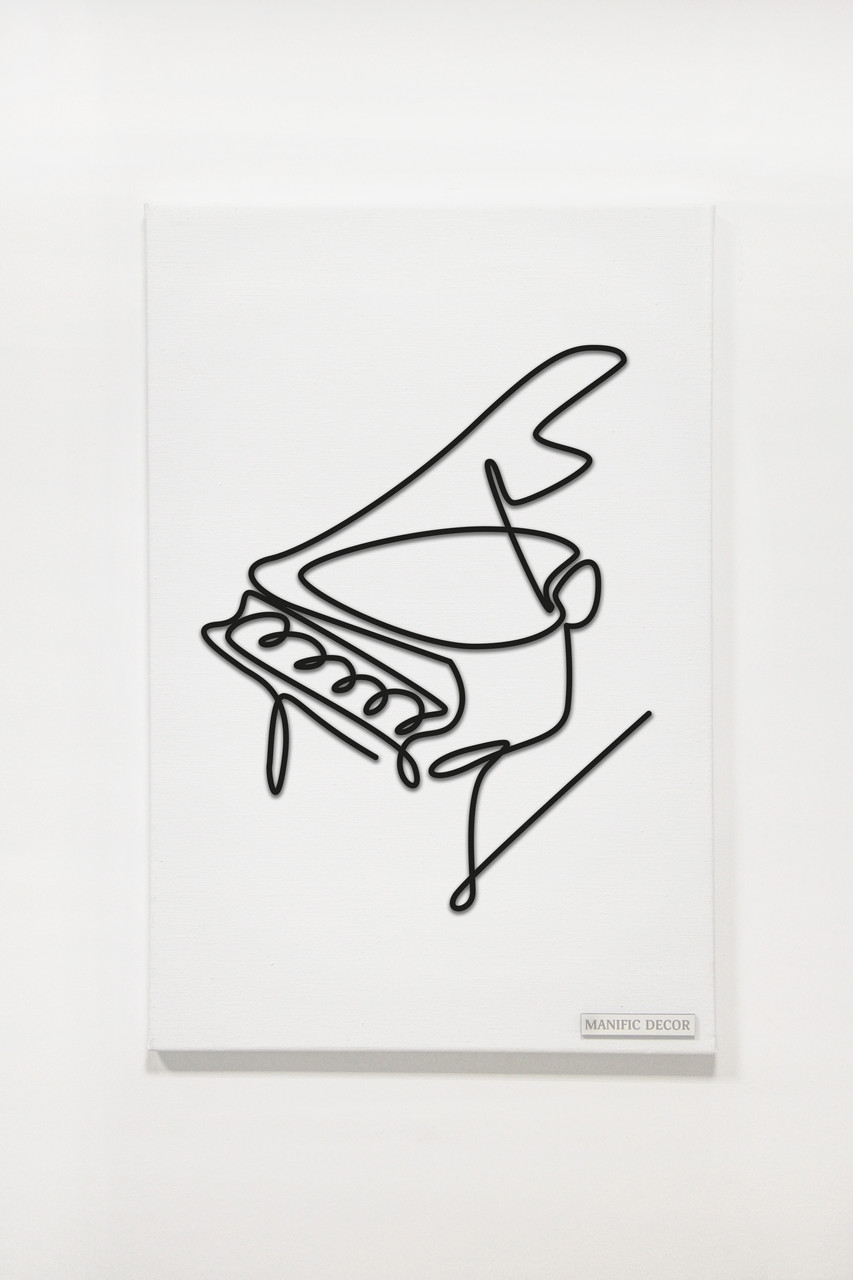 

Картина интерьерная абстрактная настенная арт панно на холсте Manific Decor Piano / Фортепиано 70*90 см