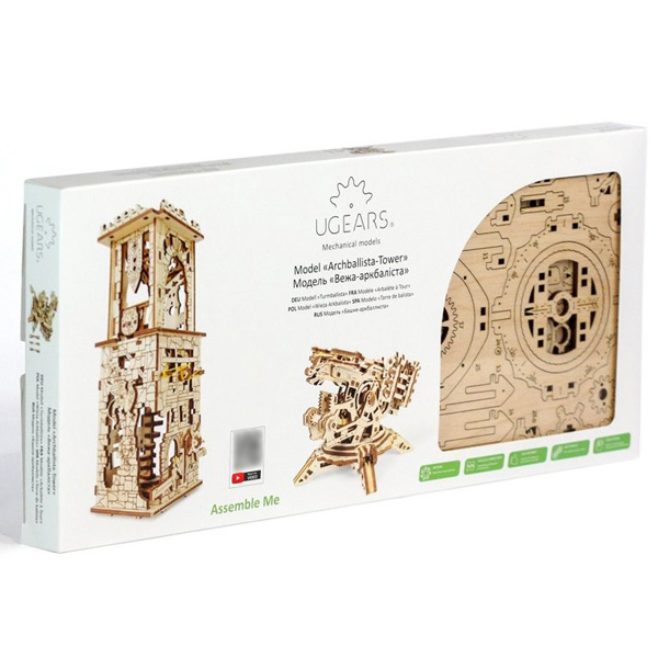 

Механические 3D пазлы UGEARS - «Башня-Аркбаллиста»: