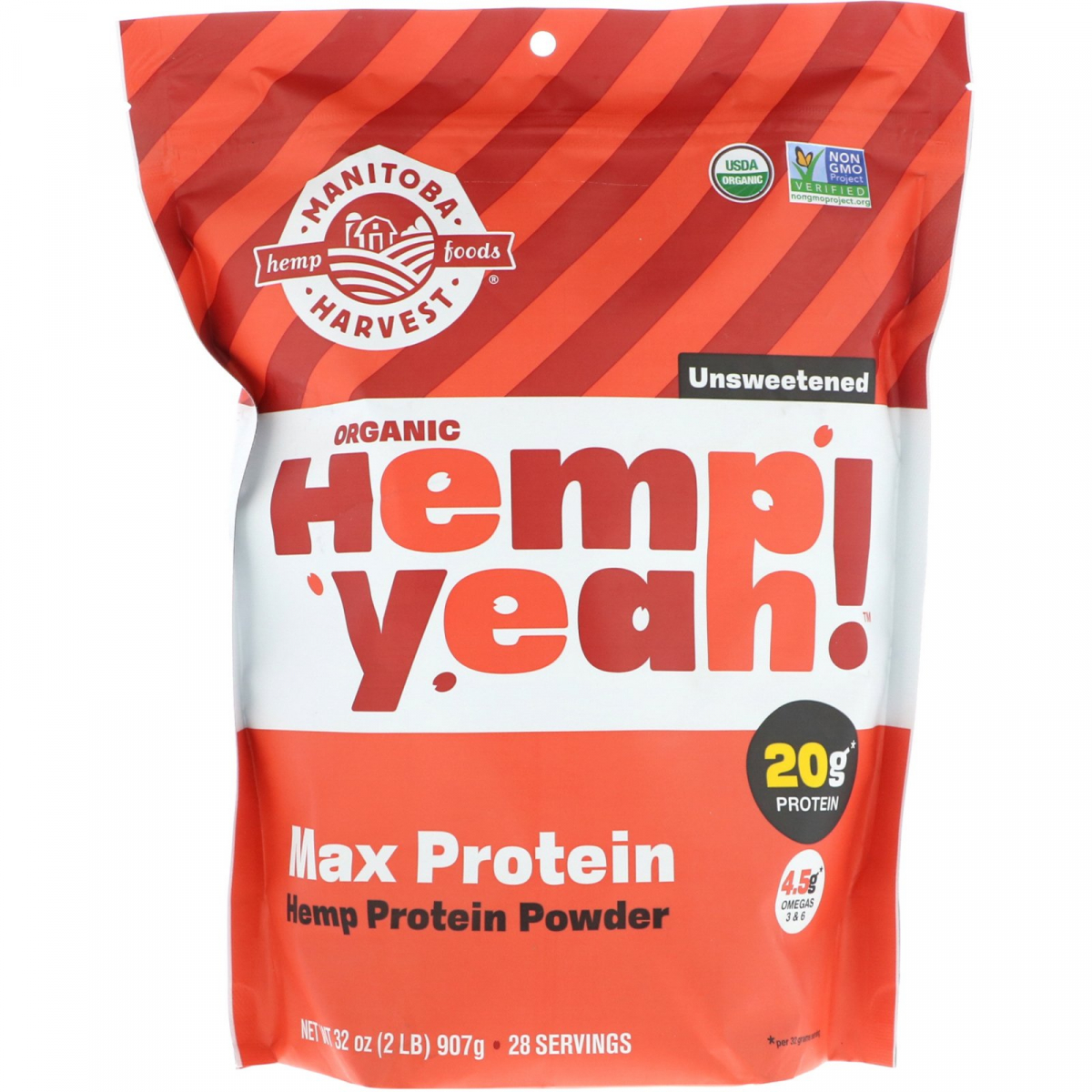 

Конопляный протеин Manitoba Harvest (Organic Hemp Yeah! Protein Powder Max Protein Unsweetened) 907 г