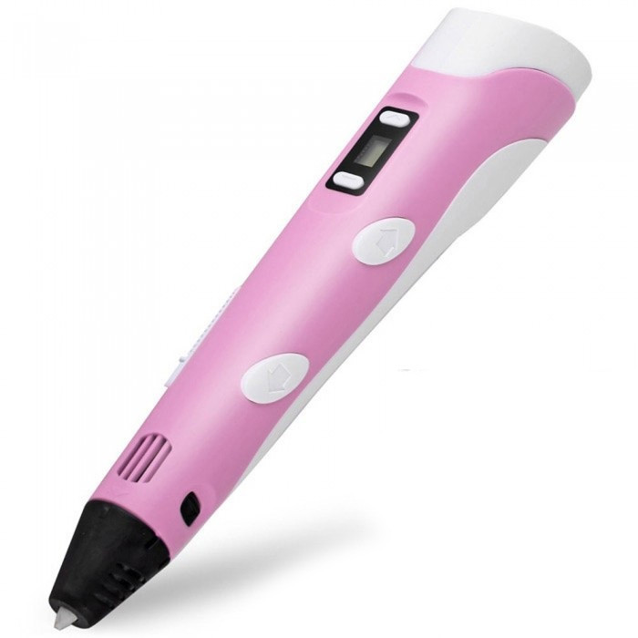 

3D Ручка PEN-2 с LCD-дисплеем + Пластик! Крутая ручка для 3Д рисования! розовая