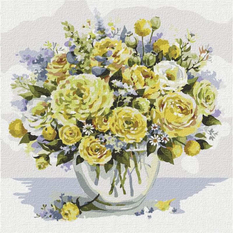 

Картина по номерам "Желтое счастья" 50 * 50см KHO3154