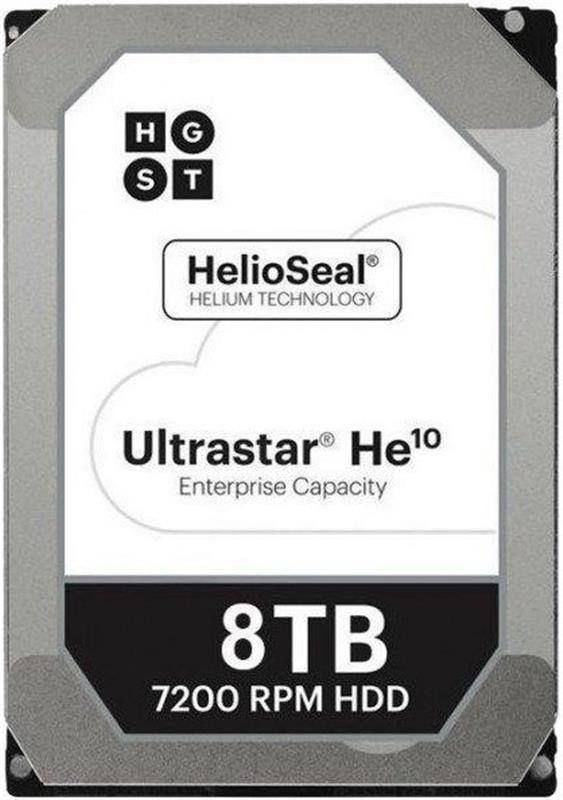 

Жесткий диск 8Tb SAS HGST (Hitachi) Ultrastar He10 (HUH721008AL5204/ 0F27358)