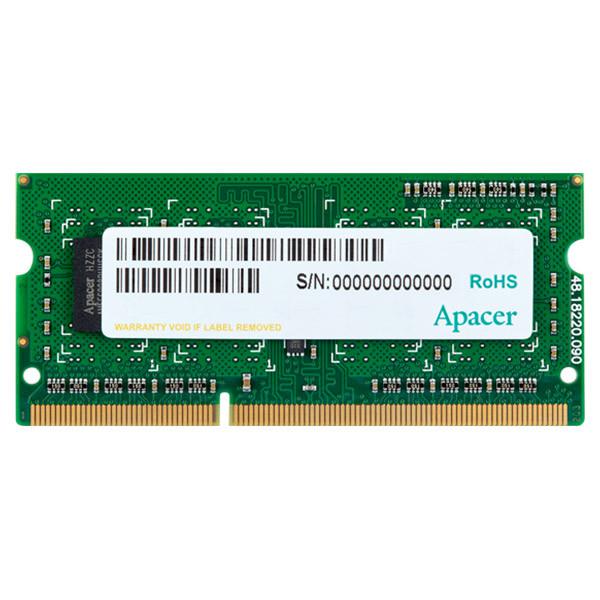 

Модуль памяти APACER SO-DIMM DDR3 1333MHz 2GB (DS.02G2J.H9M)