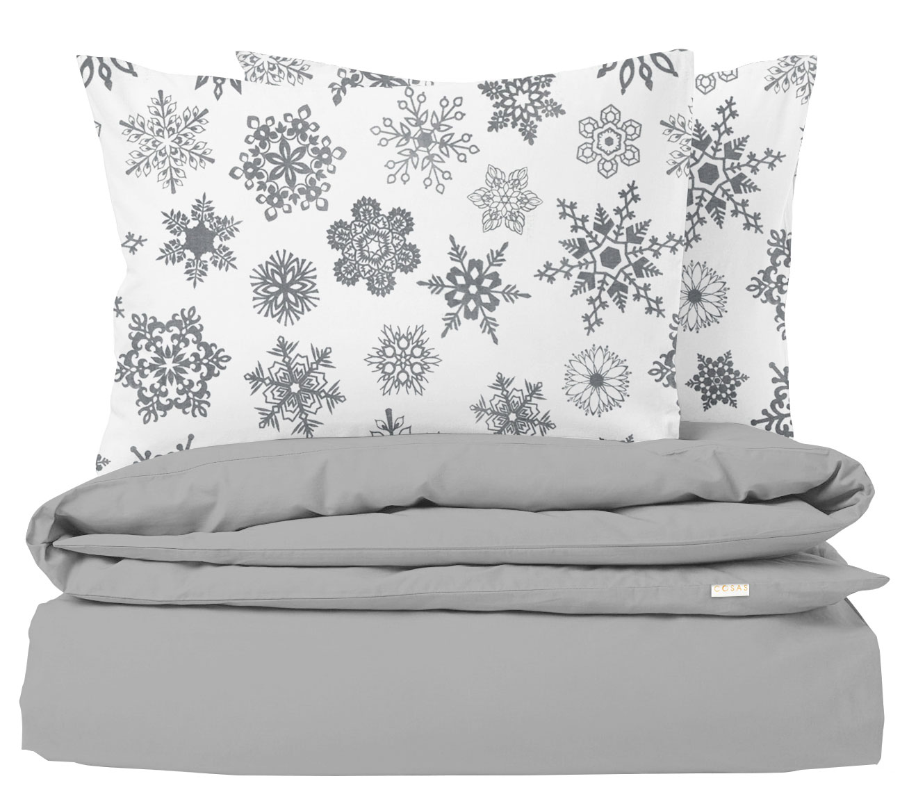 

Комплект постельного белья Cosas Ranfors Grey Snowflakes Grey 160х220