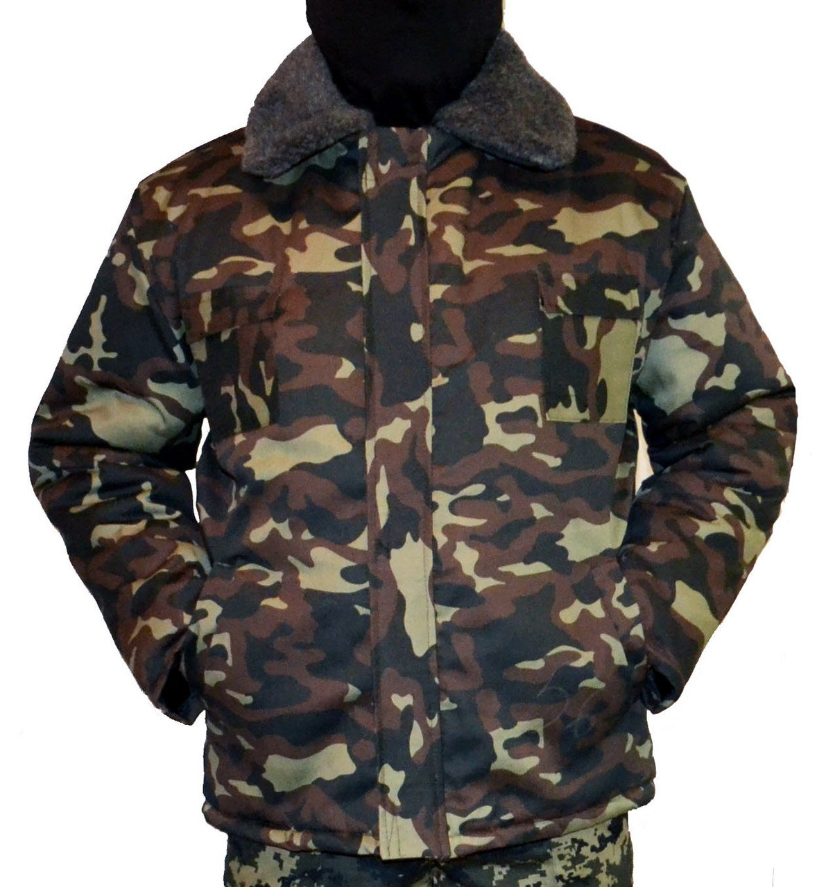 

Бушлат зимний камуфляжный мех + синтепон UkrCamo ЗБ  Хаки, Бушлат зимний камуфляжный мех + синтепон UkrCamo ЗБ 48 Хаки