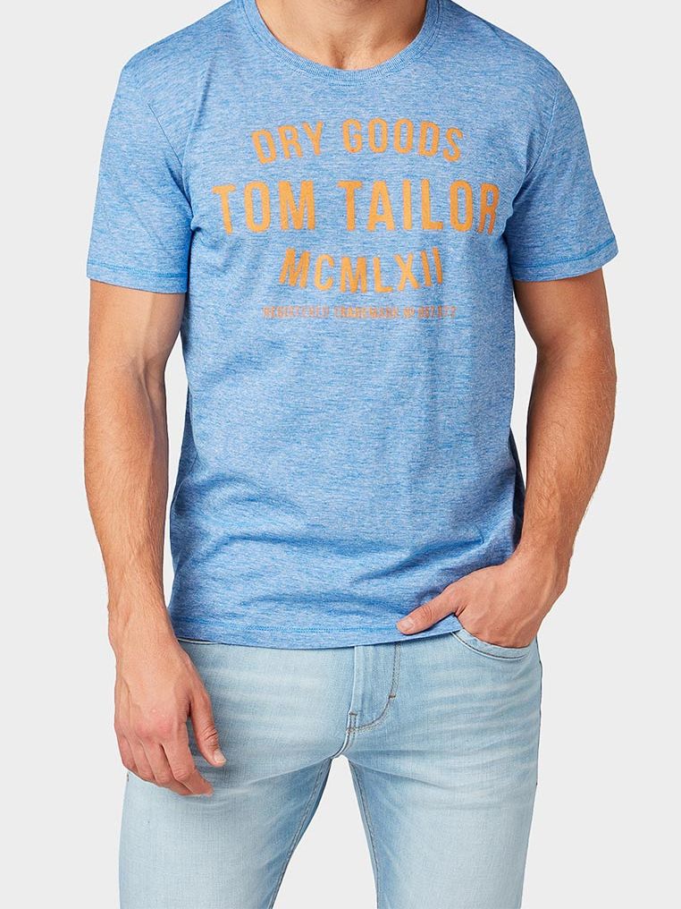 

Футболка Tom Tailor 1008640  Голубая, Футболка Tom Tailor 1008640 S Голубая