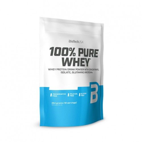 

Сывороточный протеин концентрат Biotech 100% Pure Whey 454 грамм Вкус клубника (220143)