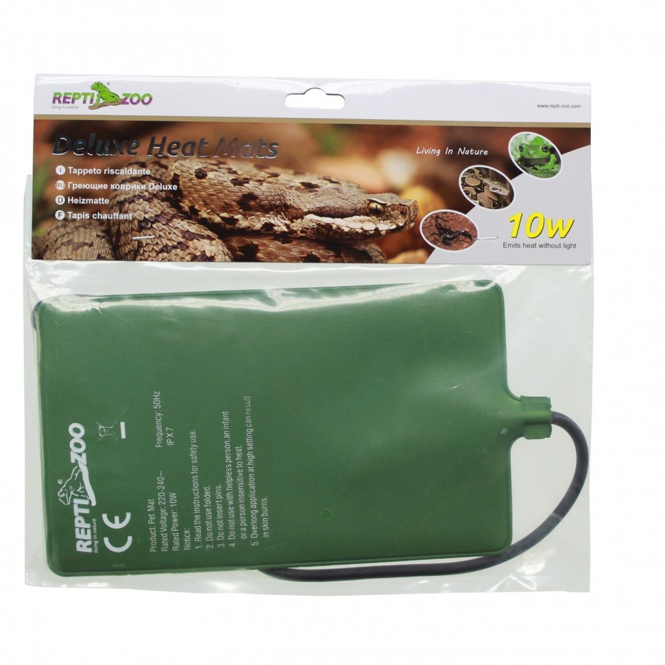 

Нагревательный мат 15x25 см Repti-Zoo Deluxe Mats 10W для террариума