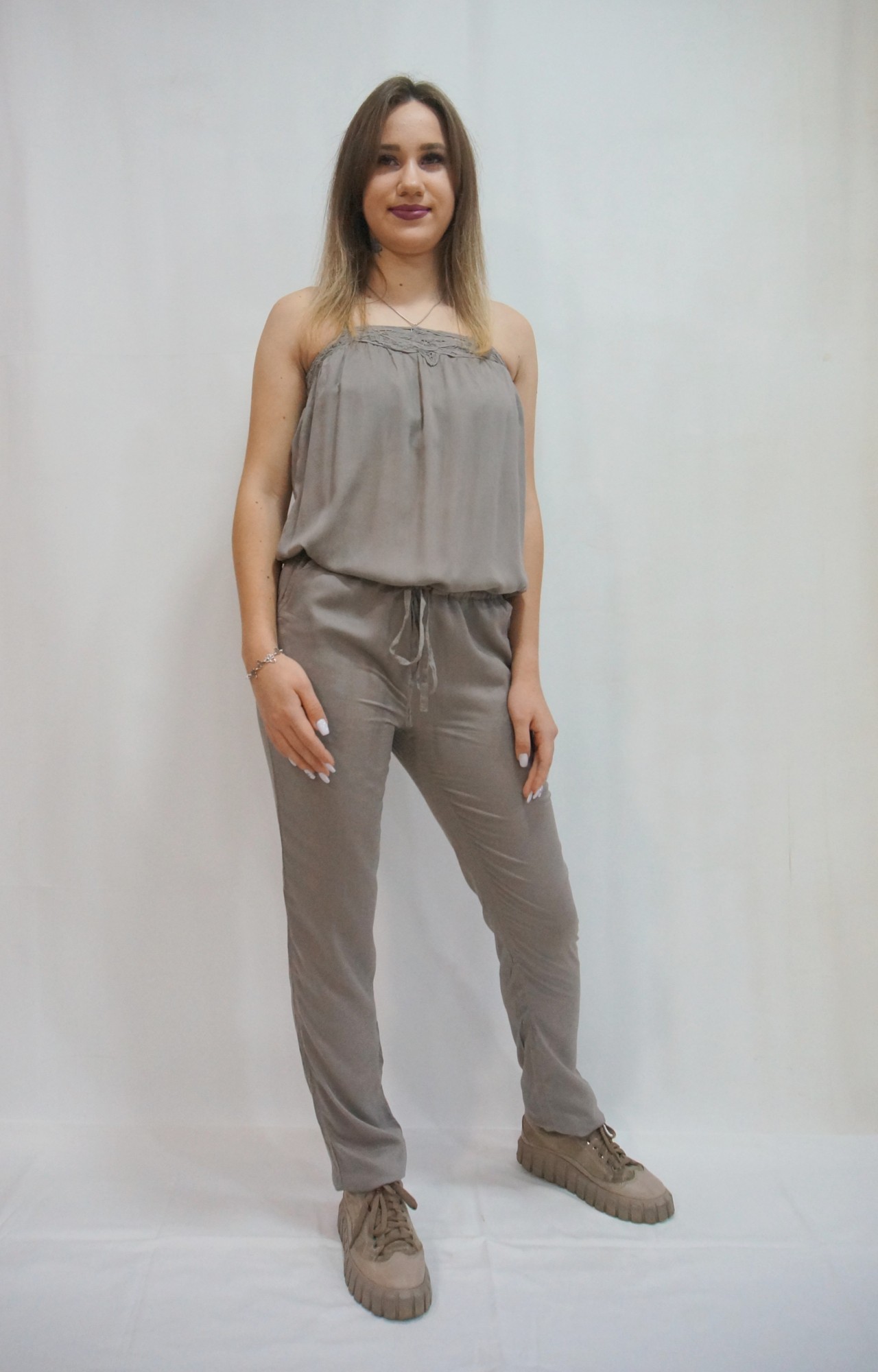 

Полукомбинезон TOPSHOP HC125155  хаки, Полукомбинезон TOPSHOP HC125155 36 хаки