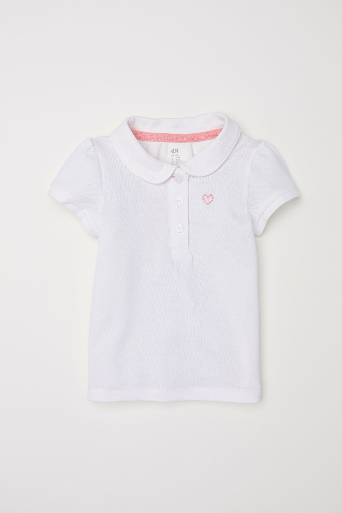 

Футболка H&M 68см белый 76435097