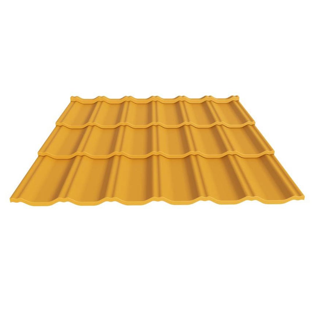 

Металлочерепица ГРАДО Термастил 0,5 мм Украина RAL 1003 Желтый Арт.201202-1003