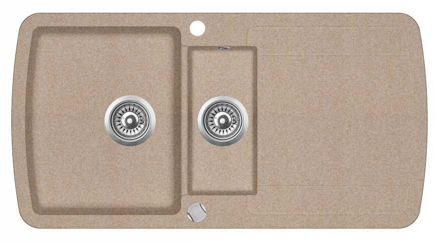 

Кухонная мойка Aquasanita Lira SQL151AW Beige 110 Бежевый