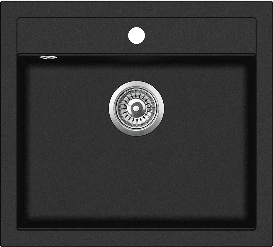 

Кухонная мойка Aquasanita Quadro SQQ100W Black Metallic 601 Черный