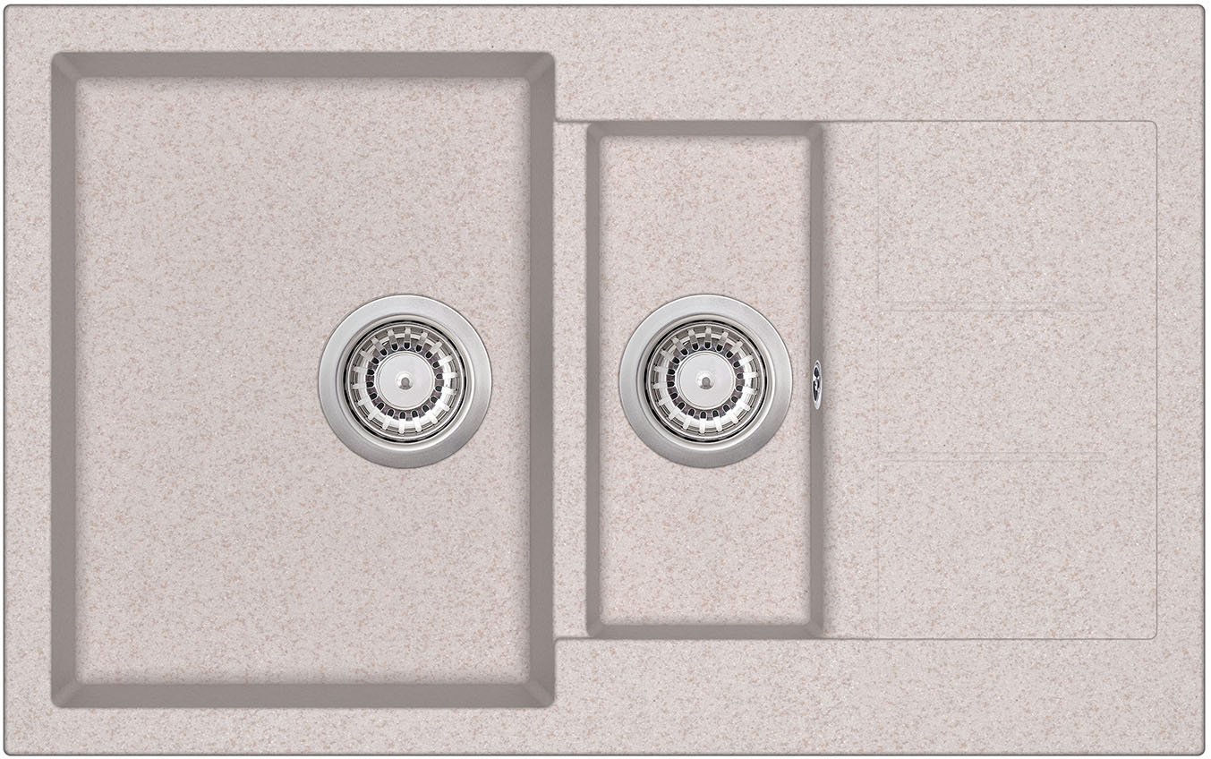 

Кухонная мойка Aquasanita Tesa SQT151W Beige 110 Бежевый