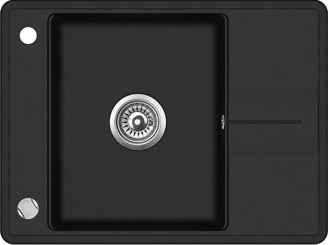

Кухонная мойка Aquasanita Bella SQB102AW Black Metallic 601 Черный