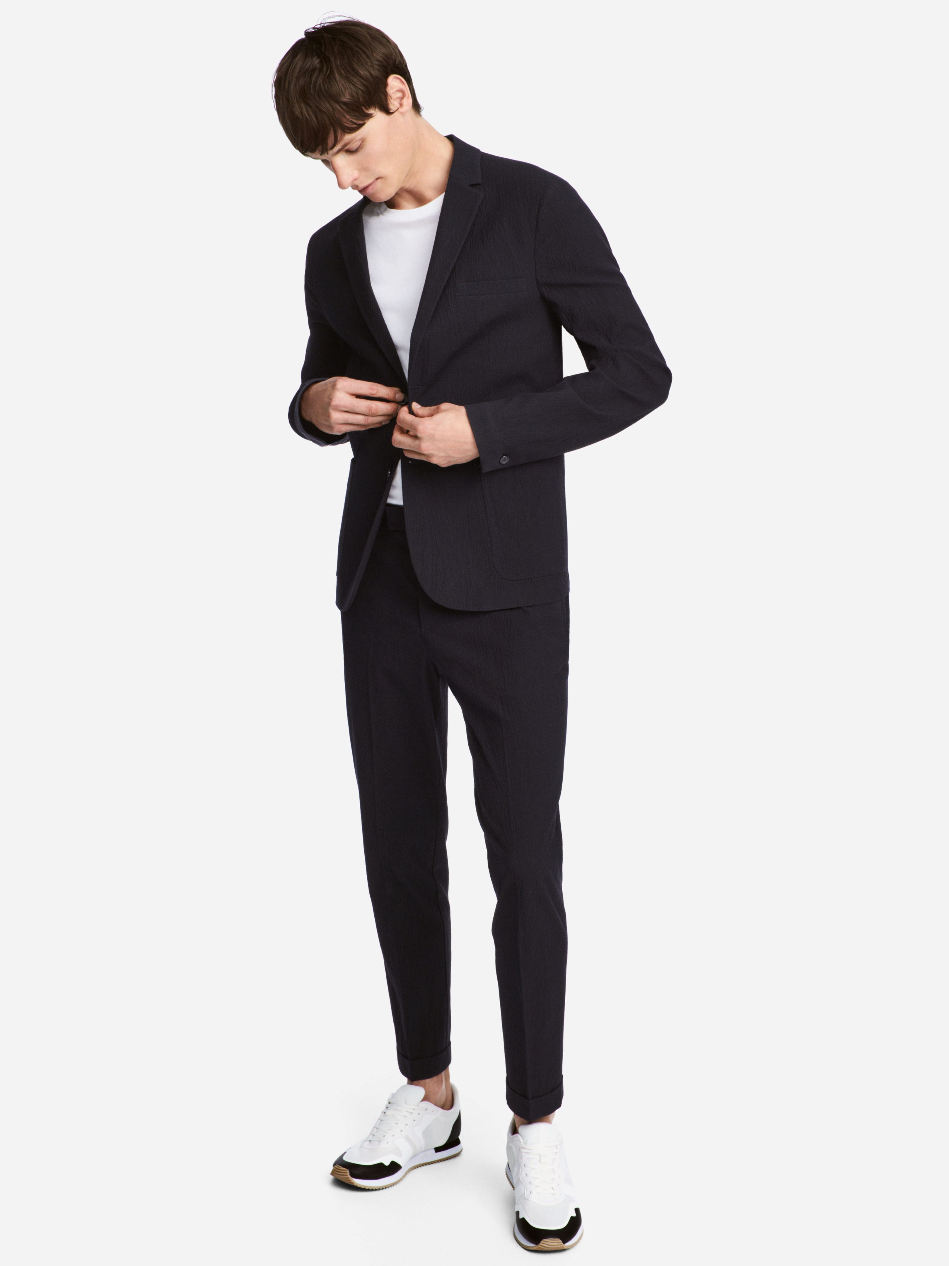 

Брюки H&M XAZ083780PCAK  Темно-синие, Брюки H&M XAZ083780PCAK 46 Темно-синие