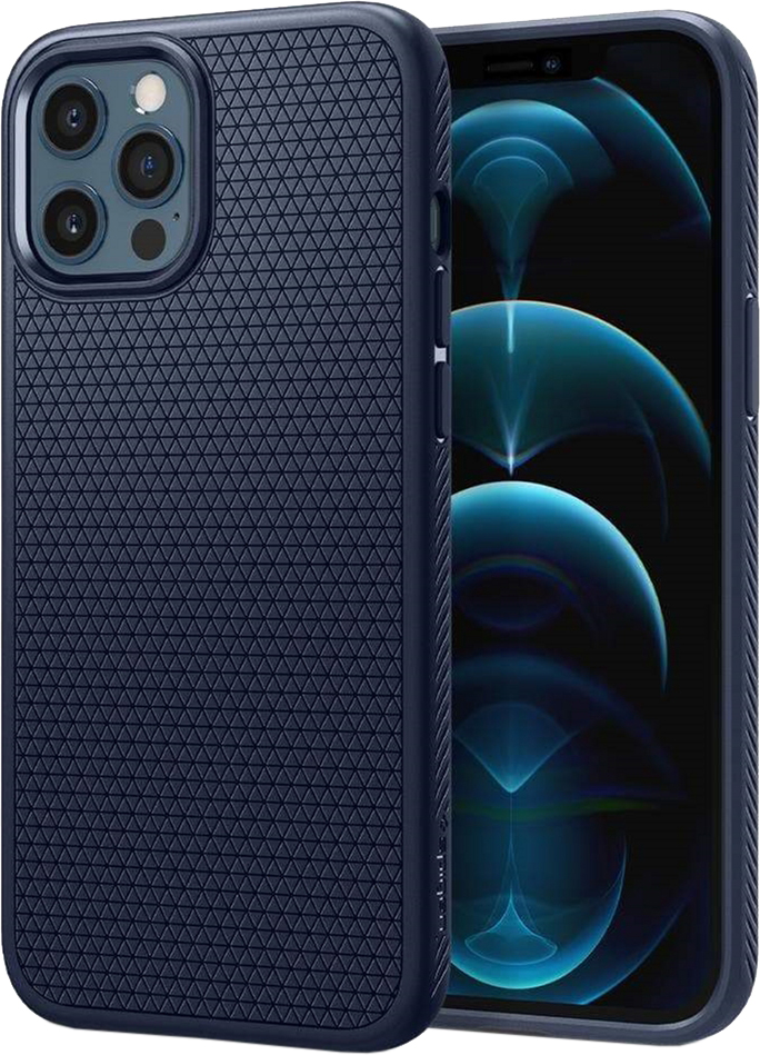 

Панель Spigen Liquid Air для Apple iPhone 12/12 Pro Navy Blue