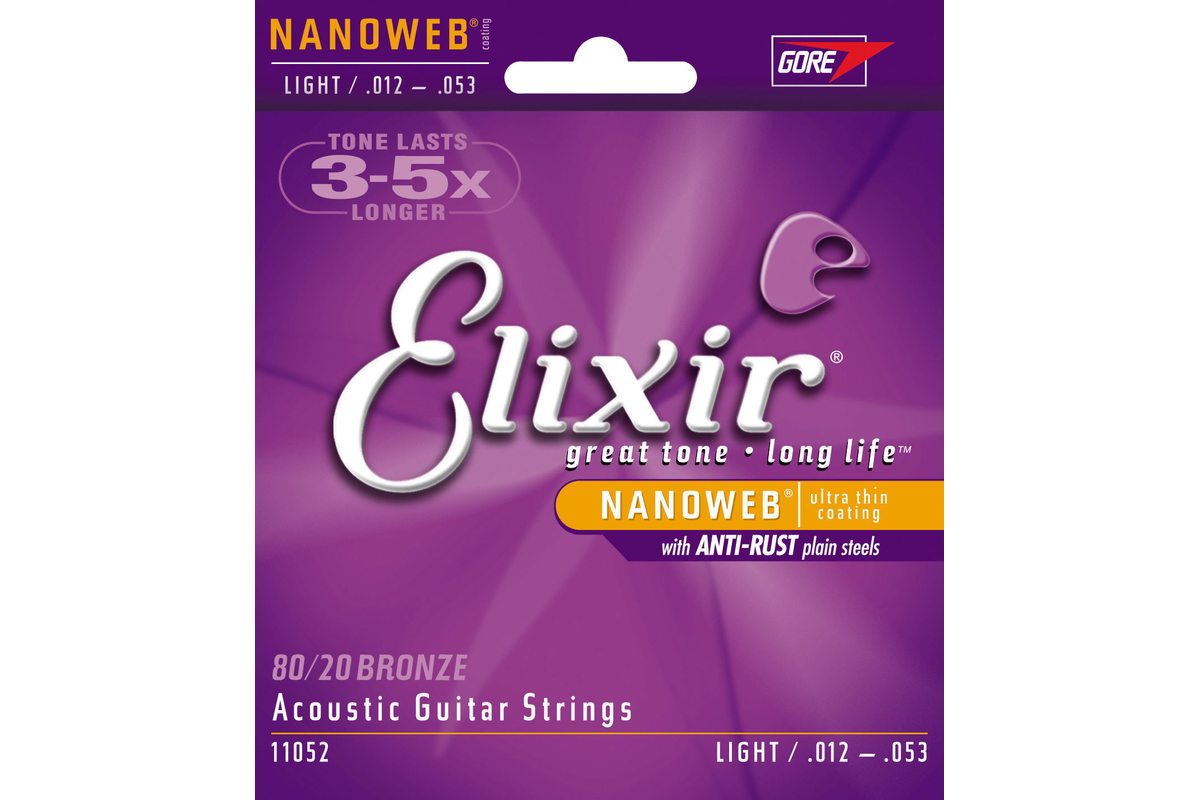 Elixir 11027 nanoweb anti rust custom light струны для акустической гитары фото 70