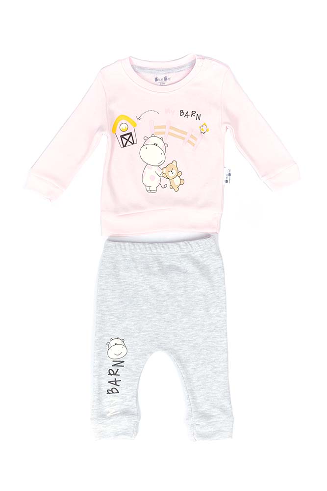 

Костюм з штанами на дівчинку Little Gift 68 рожевий (SKT000544711)