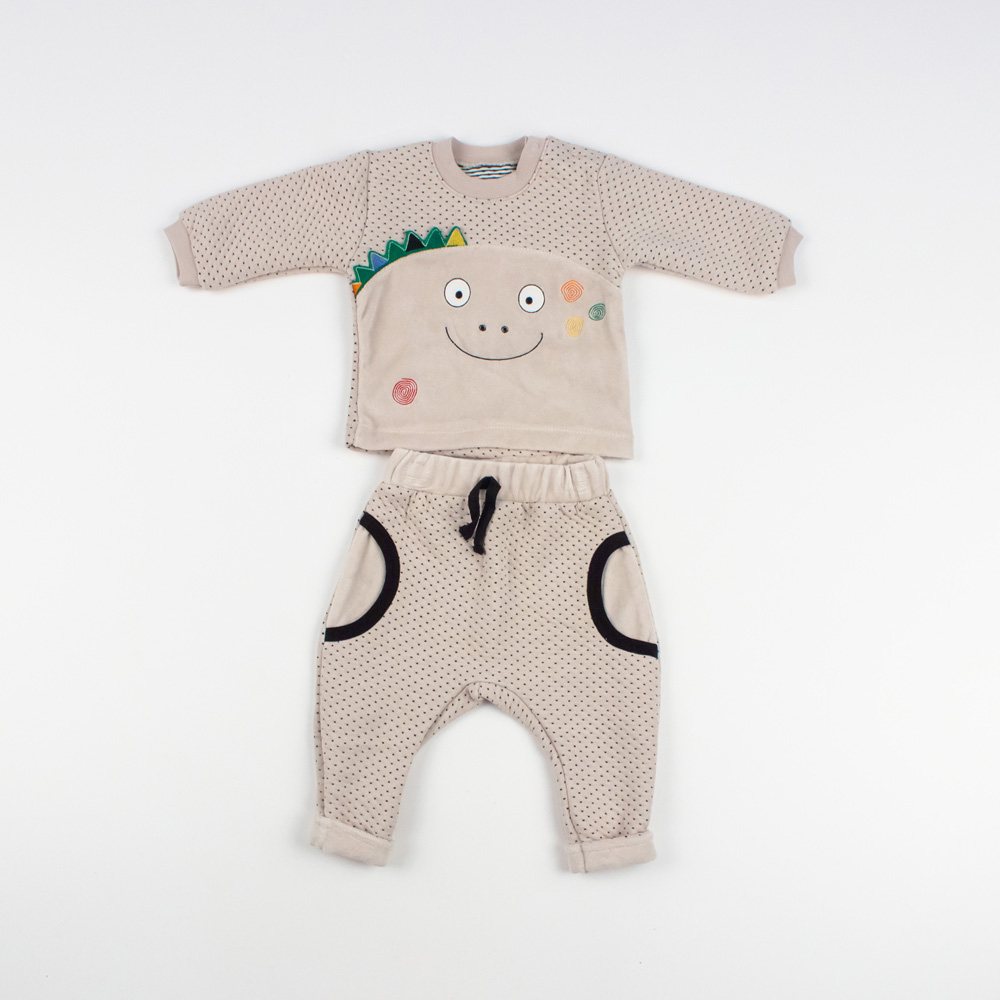 

Костюм бежевий унісекс Турция - Mini Damla (Bursa) 56-62 бежевий (SKT000502292)
