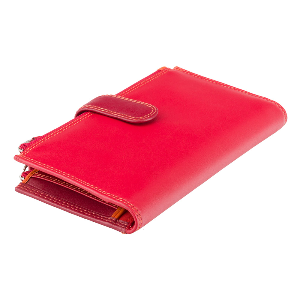 

Красный женский кошелёк из натуральной кожи Visconti RB100 RED M Bermuda c RFID