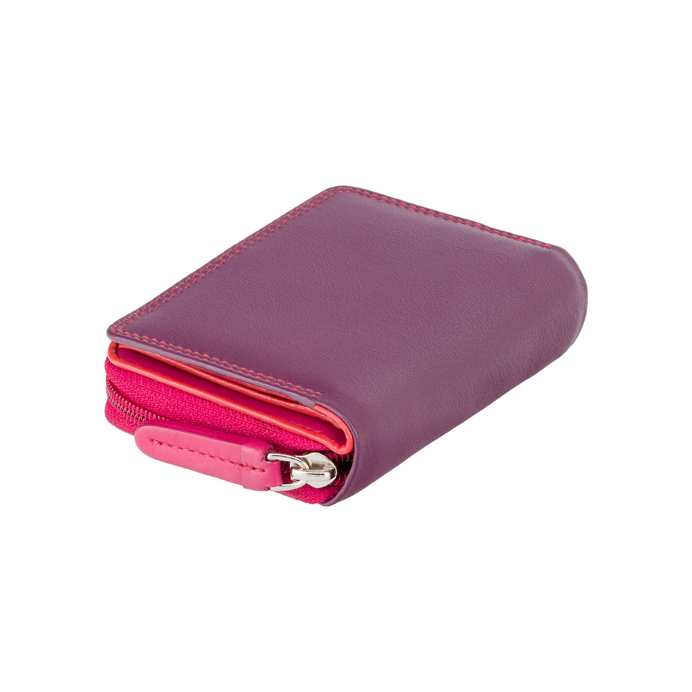 

Фиолетовый кожаный женский кошелёк Visconti RB53 PLUM M Hawaii c RFID