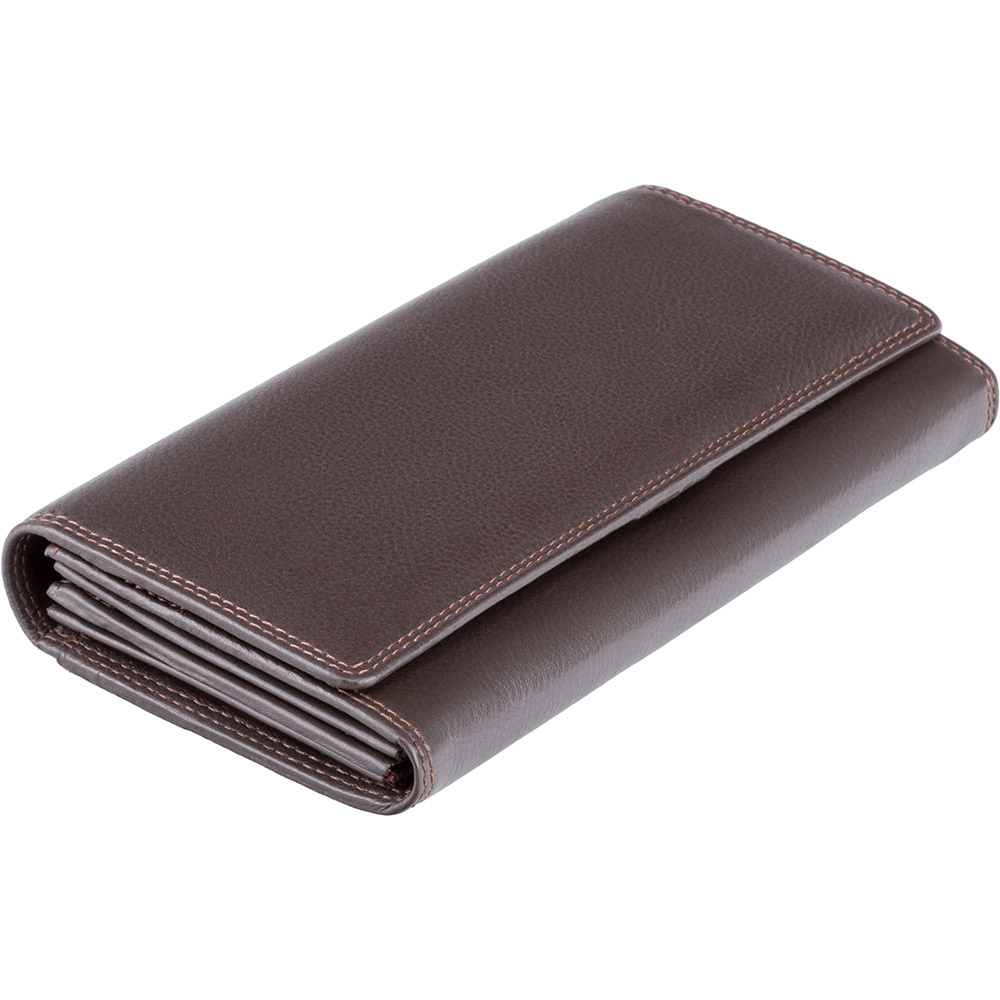 

Коричневый женский кошелёк Visconti HT35 CHOC Buckingham c RFID