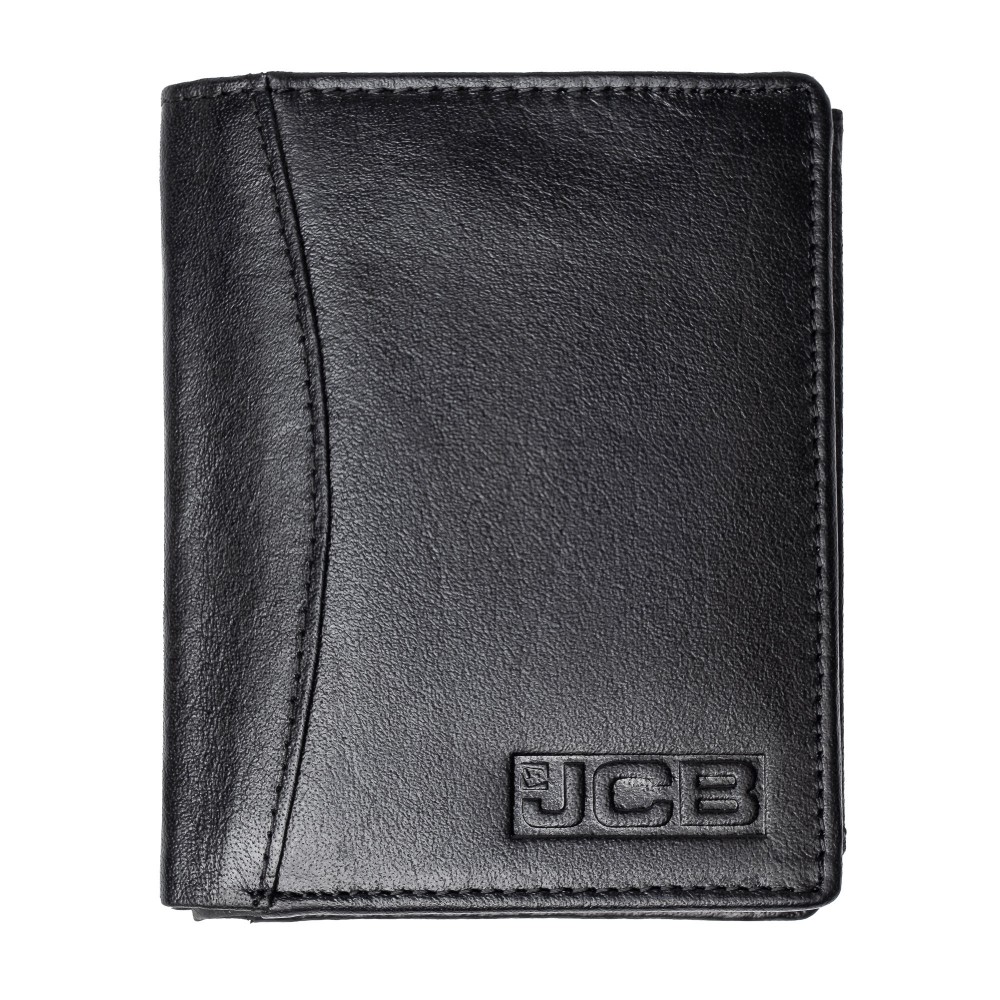 

Мужской вертикальный кошелёк из кожи JCB JCBNC54 BLK