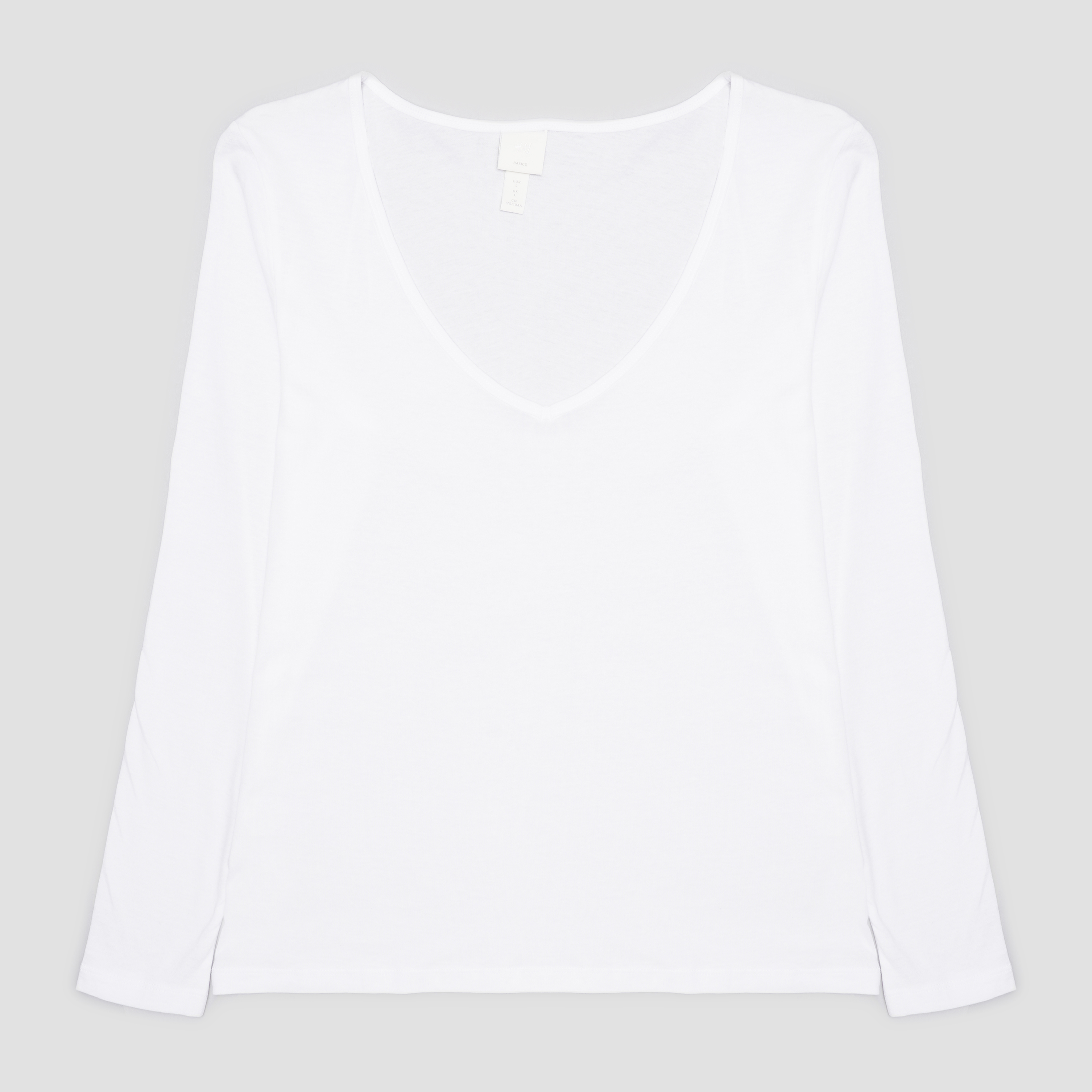 

Лонгслив H&M 1211-7900510  Белый, Лонгслив H&M 1211-7900510 L Белый