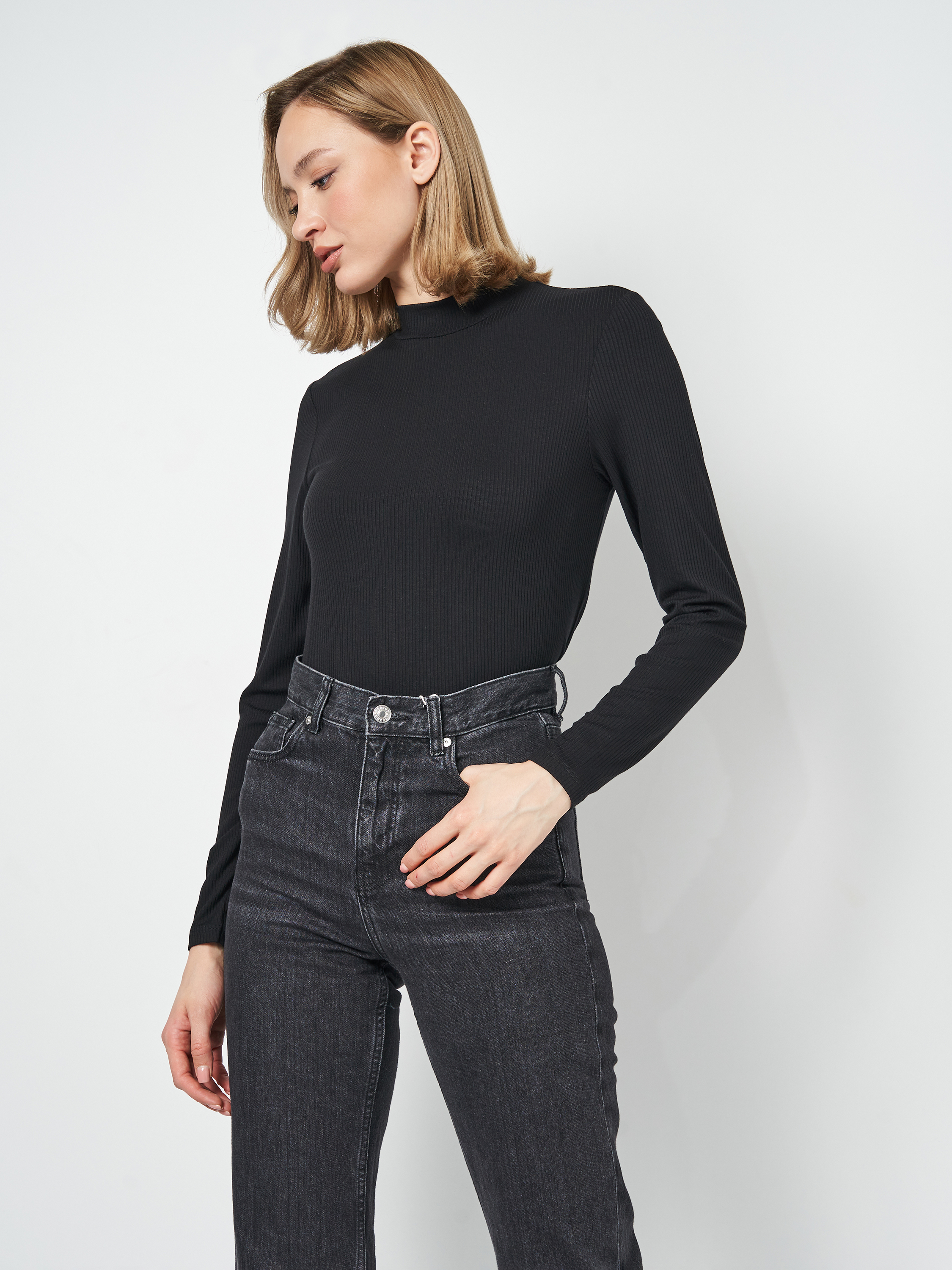 

Водолазка H&M 911-866507  Черная, Водолазка H&M 911-866507 S Черная