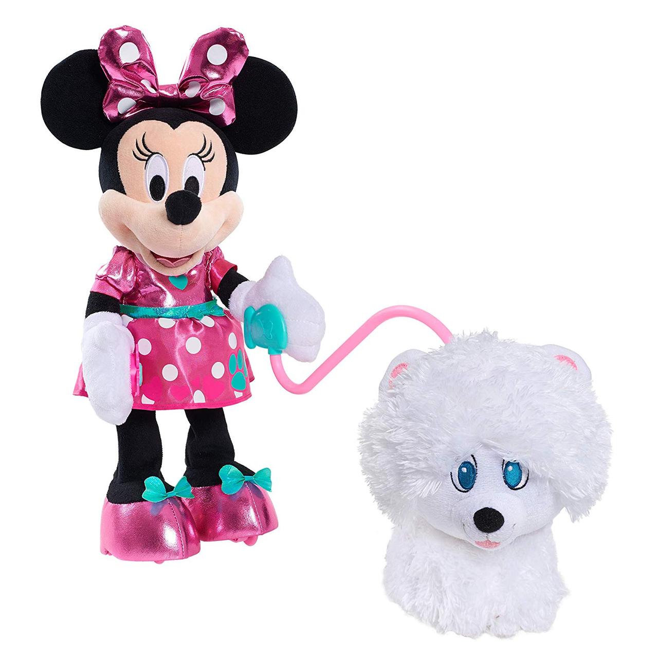 

Інтерактивна іграшка Just Play Minnie's Walk Play Puppy Feature Plush Мінні Маус з цуценям (13745) (B06XPB2376)