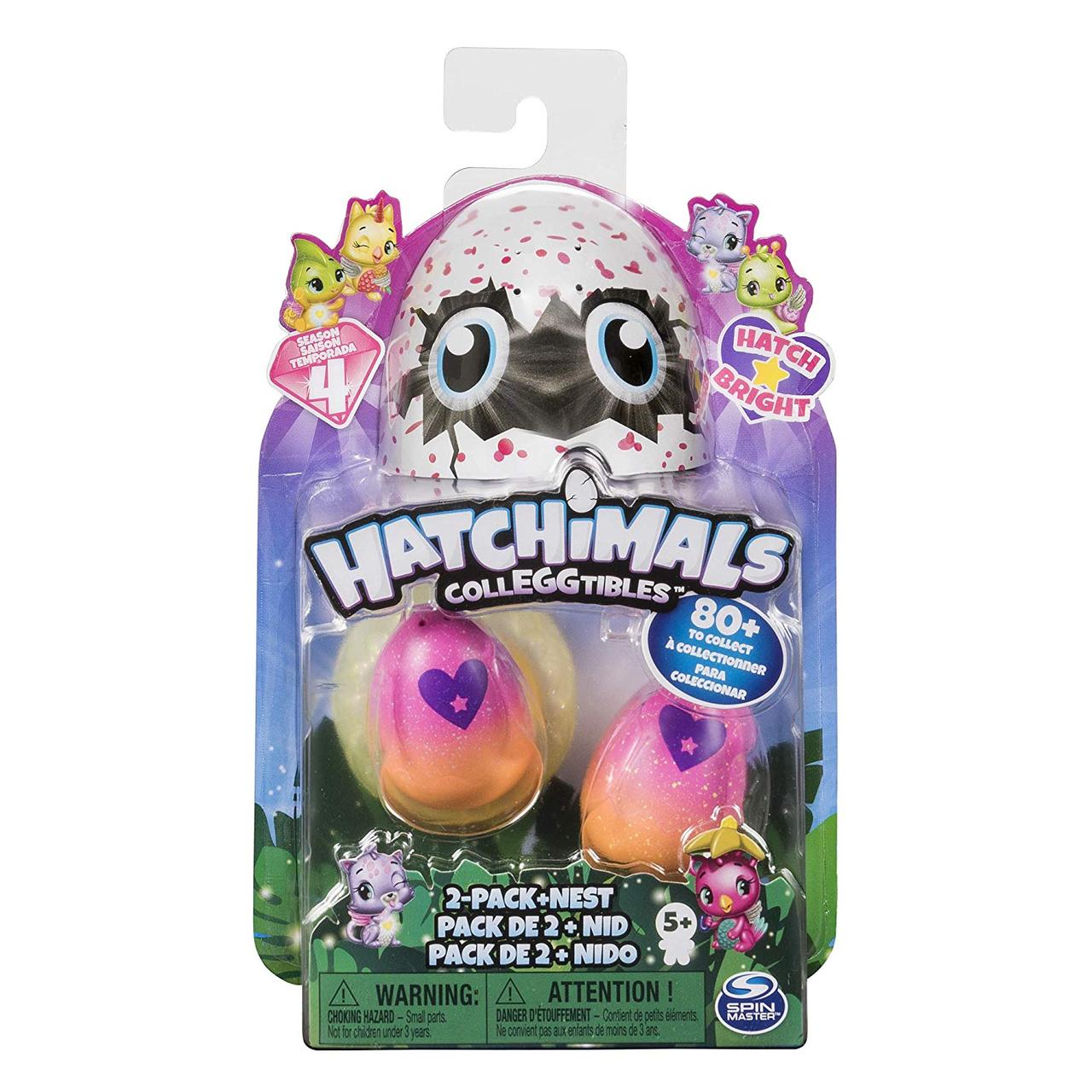 

Ігровий набір Spin Master Hatchimals CollEGGtibles 2-Pack+ Nest (Season 4) Гніздо та 2 яйця