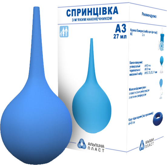 Спринцовка пластизольная поливинилхлоридная СПП Альпина Пласт тип А №3 ...