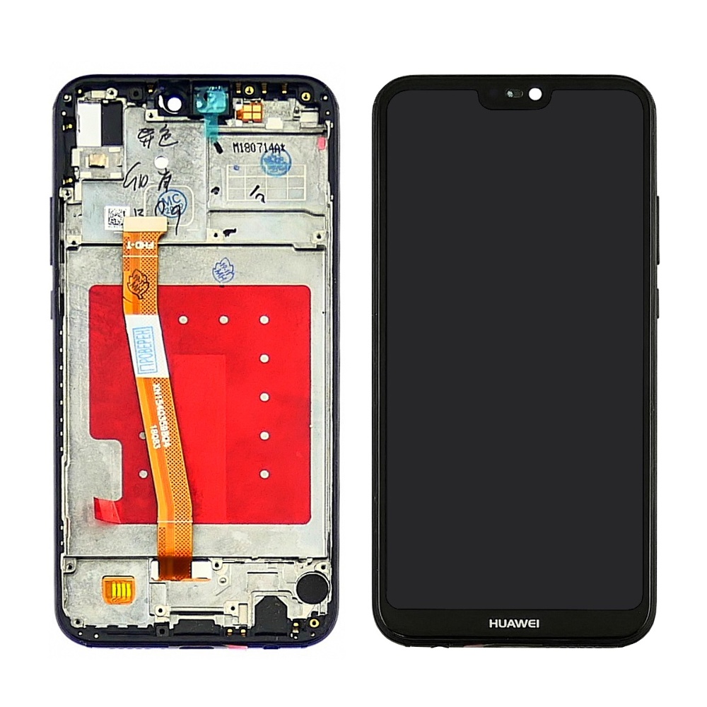 

Дисплей для Huawei P20 Lite с чёрным тачскрином и корпусной рамкой