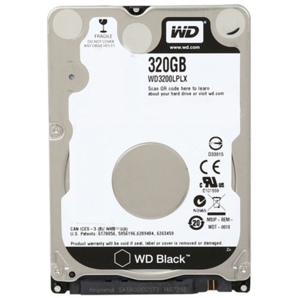 

HDD 2.5" SATA-3 320Gb WD, 32Mb, 7200rpm, Black (WD3200LPLX)