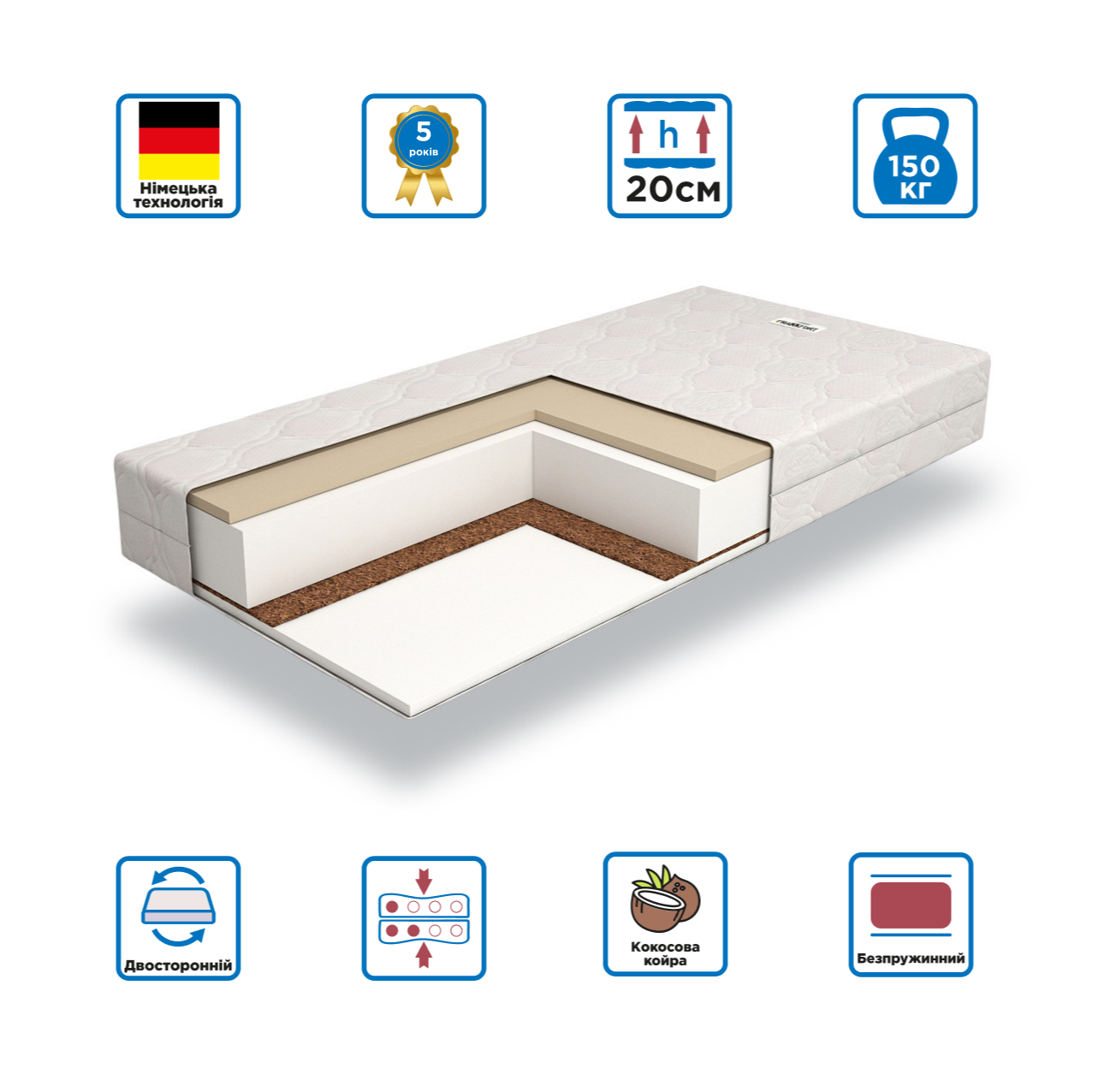 

Матрас беспружинный Gutenkauf Frankfurt New 140x200