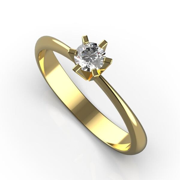 

Каблучка Lunet Jewellery з червоного золота, з діамантом 18.5 розмір 25112821