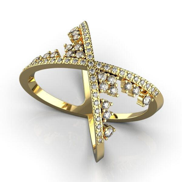 

Каблучка Lunet Jewellery з червоного золота, з діамантами 17 розмір 27252821